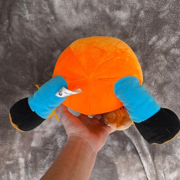 Vintage Scarecrow Doll Plush 15" Pumpkin Body Stuffed Toy Y2K READ - Picture 7 of 16